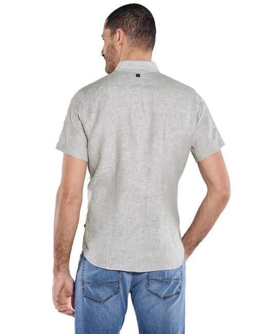 Engbers Kurzarmhemd Kurzarm-Hemd slim fit in Gray für Herren
