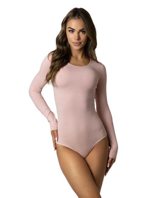 Alkato Multicolor Langarmbody Bodysuit body mit Rundhalsausschnitt