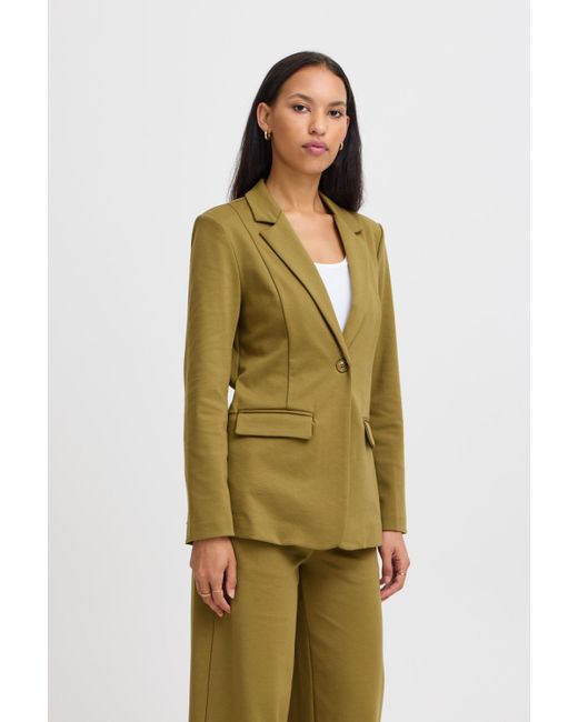 Ichi Green Kurzblazer IHKATE SUS LONG BL4 moderner Blazer