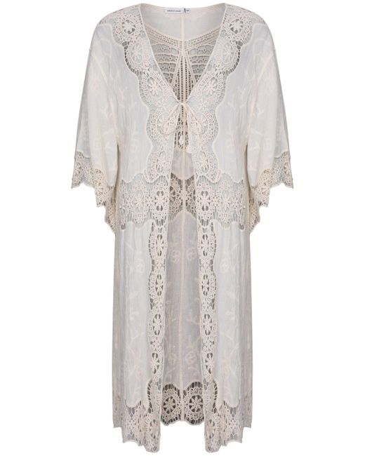 Pastunette White Strandkleid Strand Poncho Kaftan (1-tlg) Modisches Design