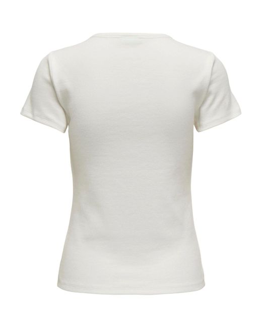Jdy White T-Shirt Solar (1-tlg) Plain/ohne Details