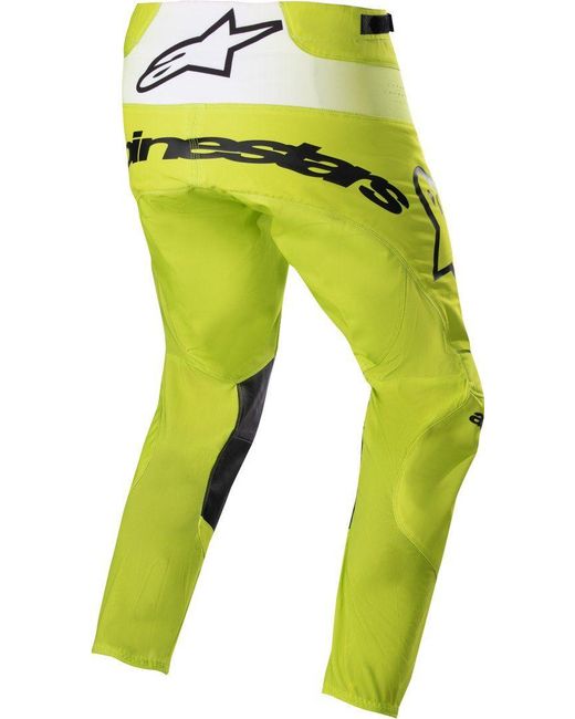 Alpinestars Motorradhose Supertech Push Motocross Hose atmungsaktiv dehnbar in Yellow für Herren