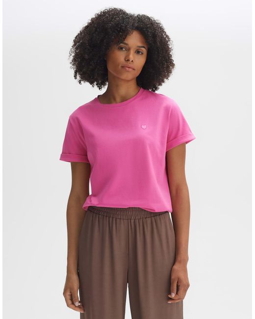 Opus Pink T-Shirt Serz lockere Passform