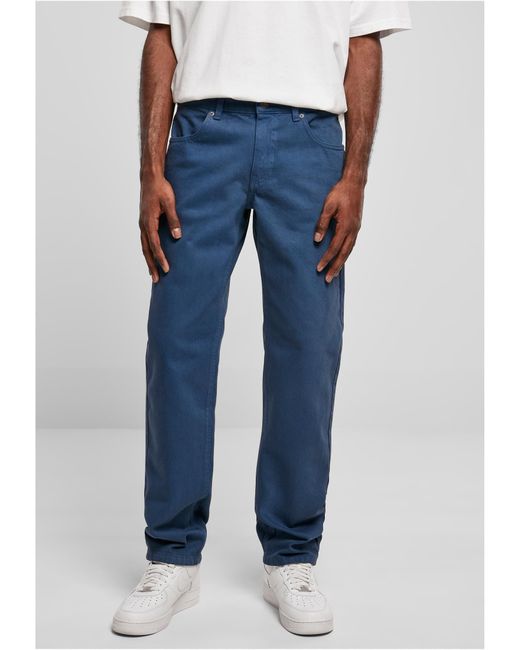 Urban Classics Funktionshose Colored Loose Fit Jeans in Blue für Herren