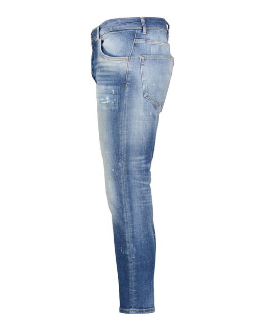 Goldgarn 5-Pocket- Jeans NECKARAU Twisted Fit / Cropped (1-tlg) in Blue für Herren