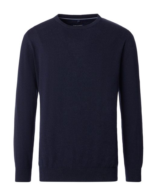 CASA MODA Rundhalspullover 454385300 in Blue für Herren