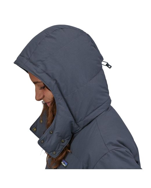 Patagonia Blue Winterjacke Daunenmantel Downdrift Parka