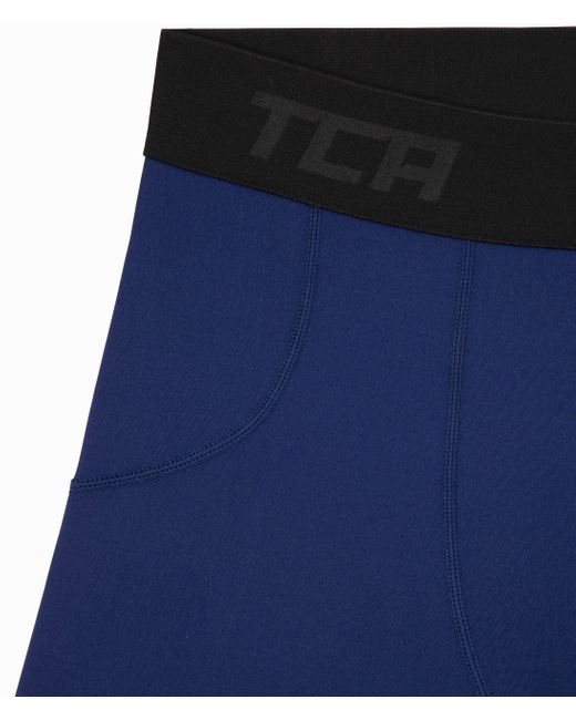 TCA Funktionsshorts SuperThermal Kompressions Shorts in Blue für Herren