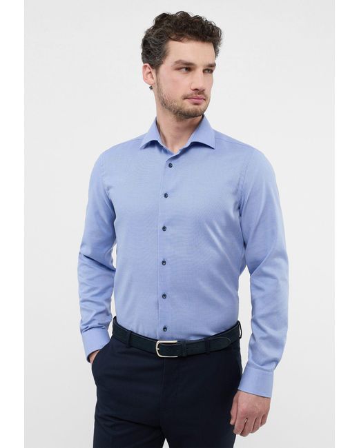Eterna Overhemd Met Lange Mouwen Slim Fit in het Blauw voor heren | Lyst NL