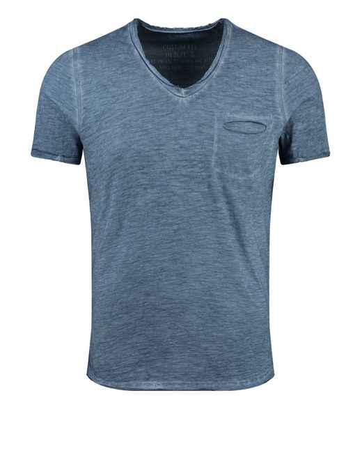 Key Largo T-Shirt MT SODA NEW v-neck in Blue für Herren