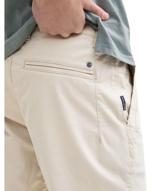 Tom Tailor Bermudas Regular Fit Chino Shorts in Natural für Herren