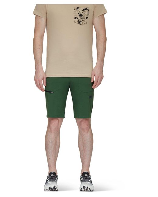 Mammut Trekkingshorts Runbold Shorts Men Funktionshose in Green für Herren