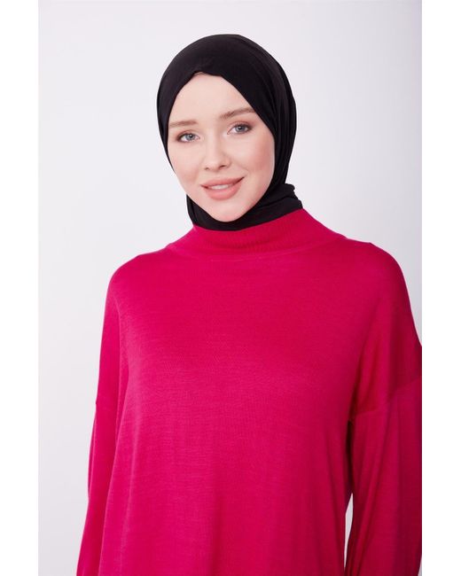 Armine Pink Maxikleid Armine Unterkleid Lang, Langlebige Qualität Kleid Shapewear Dame