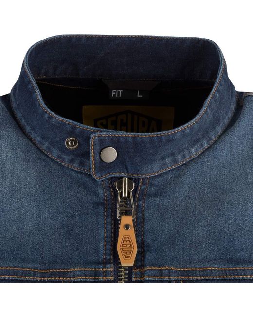 Segura Motorradjacke Hunky Motorrad Textiljacke protektoren in Blue für Herren