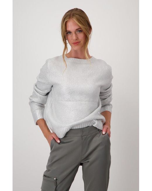 Monari Gray Strickpullover