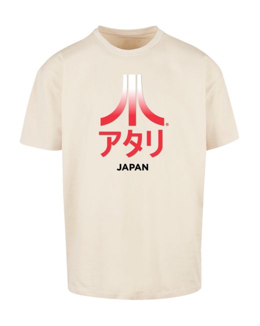 F4NT4STIC Shirt Atari Japan Retro Arcade Games Premium Qualität in Natural für Herren