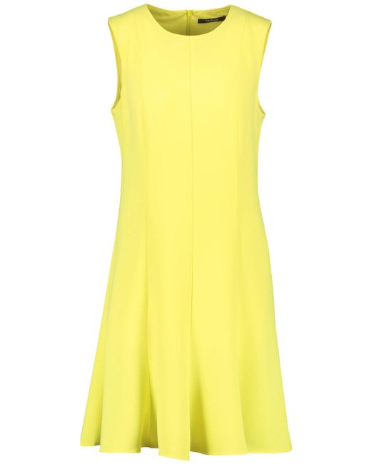 Taifun Yellow Minikleid Figurbetontes Kleid mit Godet-Silhouette
