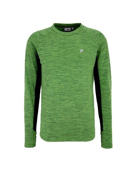 Fila Sweatshirt Redding Running Crew Shirt mit reflektierendem -Logo in Green für Herren