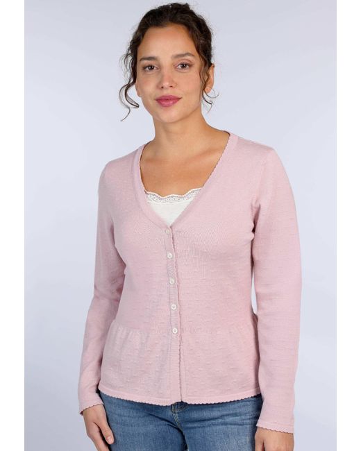 Sorgenfri Sylt Pink Strickjacke Lindara solid