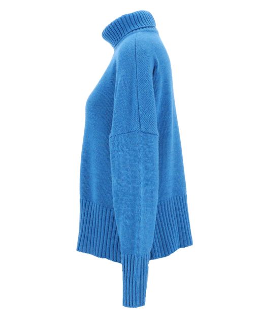 halsüberkopf Accessoires Blue Strickpullover Rollkragenpullover aus hochwertigem Wollmix!