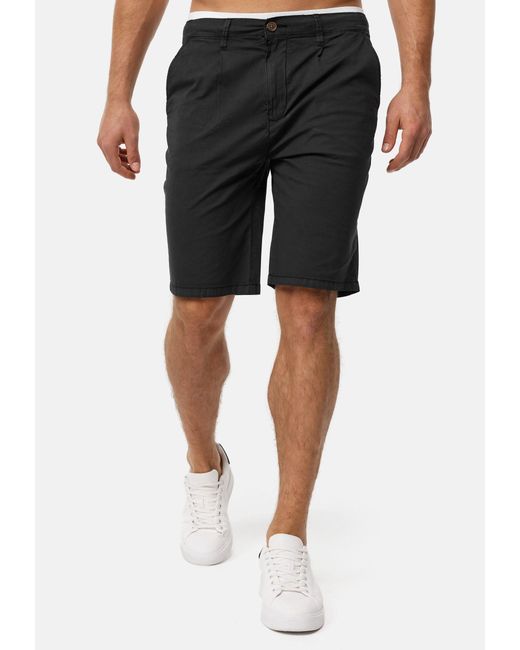 INDICODE Chinoshorts INSan in Black für Herren