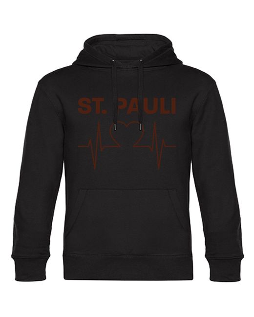 multifanshop Kapuzensweatshirt St. Pauli in Black für Herren