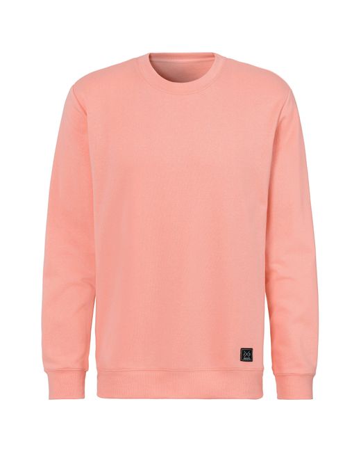John Devin Langarm, Sweatshirt mit Rundhals, Baumwollmischung in Pink für Herren