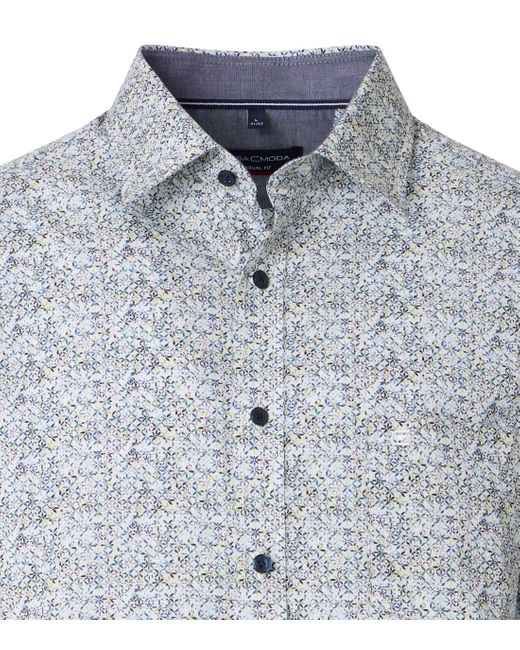 CASA MODA Langarmhemd in Gray für Herren