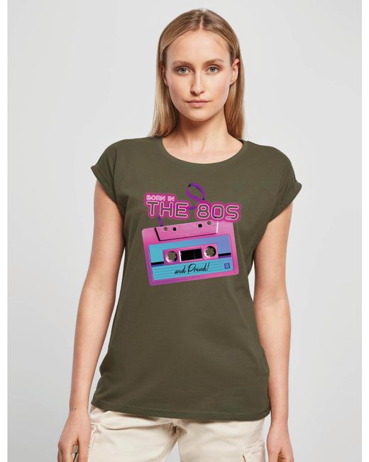 Youth Designz Gray Print- "Born in The 80s" T-Shirt Statement Geschenk Frauen Motiv mit stylischen Retro Aufdruck