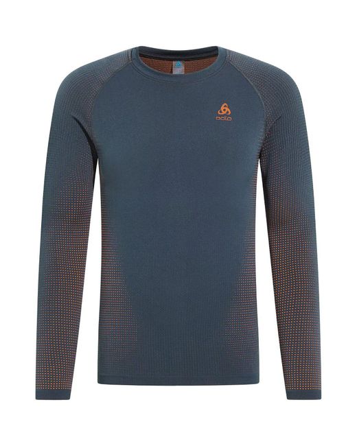 Odlo Langarmshirt Unterhemd Performance in Blue für Herren