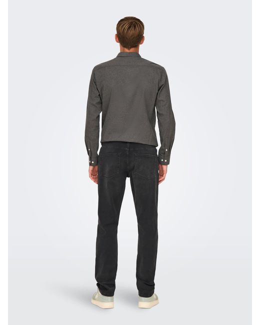 Only & Sons Weite Jeans in Gray für Herren