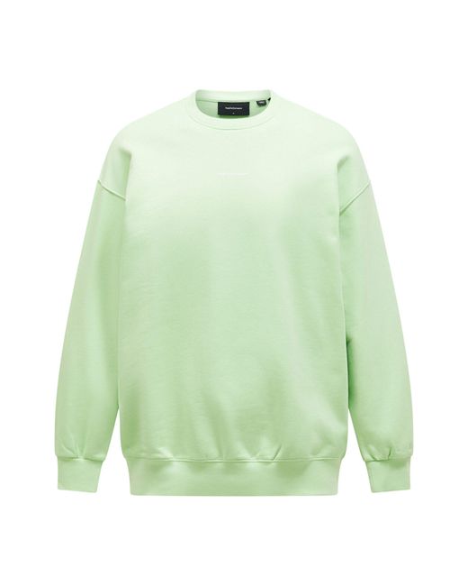 Peak Performance Fleecepullover M Original Terry Crew in Green für Herren