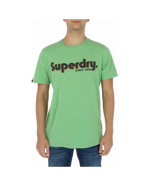 Superdry T-Shirt in Green für Herren