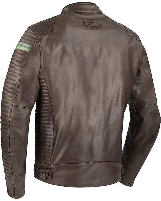 Segura Motorradjacke Cobra Motorrad Lederjacke herausnehmbares Innenfutter in Brown für Herren