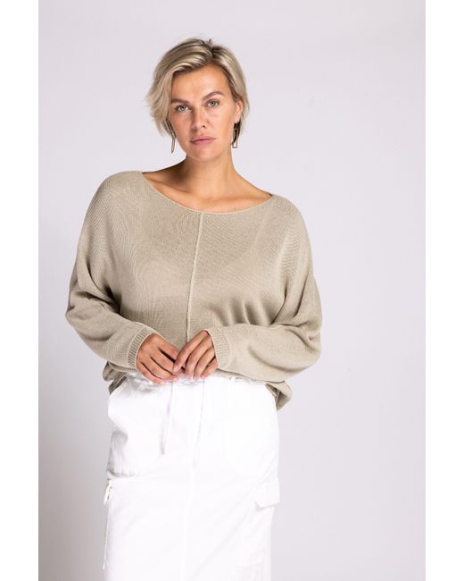 Zhrill Natural Strickpullover LUNI Langarm, mit Rundhalsausschnitt