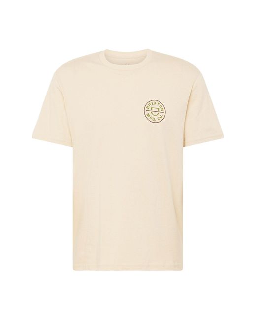 Brixton T-Shirt CREST (1-tlg) in White für Herren
