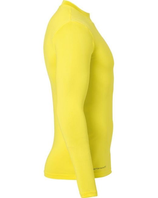 Uhlsport Longsleeve Distinction Colors Baselayer in Yellow für Herren
