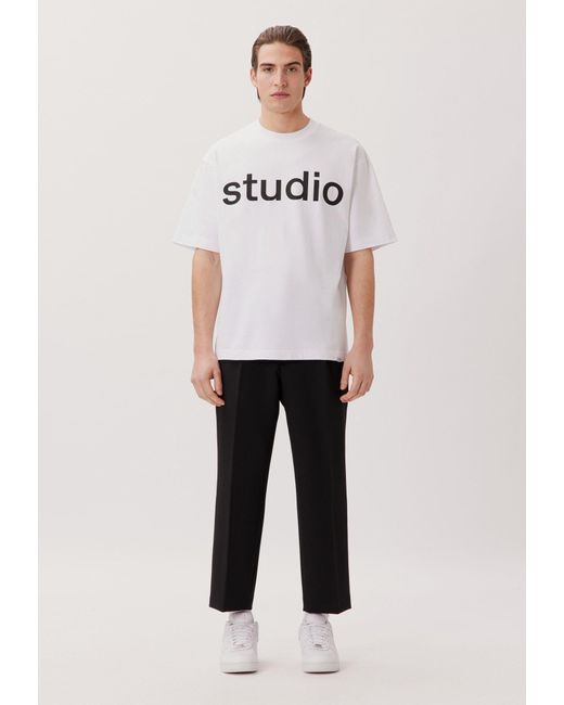 Studio Seidensticker Seidensticker T-Shirt Studio Rundhals in White für Herren