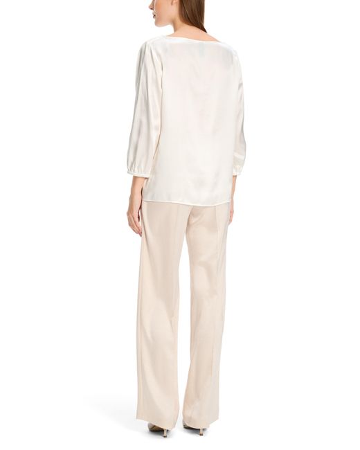 Marc Cain White Klassische Bluse