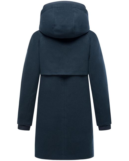 Navahoo Blue Kurzmantel Flauschwunder 14 Mantel in Wolloptik mit abnehmbarem Einsatz