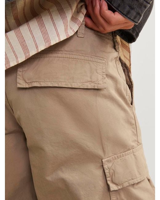 Jack & Jones Cargohose JPSTCOLE TUCKER CARGO SHORTS LNG SN in Natural für Herren