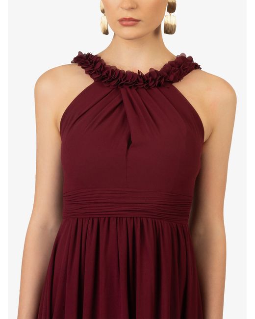 Kraimod Red Abendkleid aus hochwertigem Polyester Material mit Rückenausschnitt