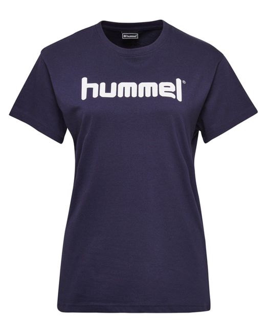 T-Shirt Details Plain/ohne in Hummel DE Blau (1-tlg) Lyst |
