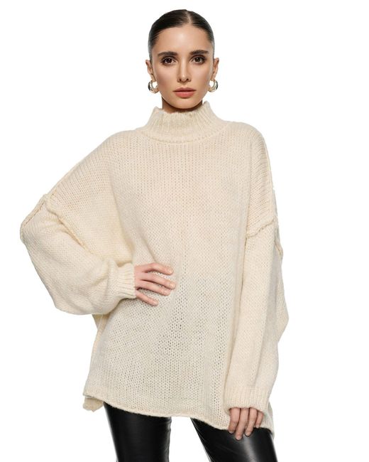 Worldclassca Natural Longpullover Oversize Strickpulllover)