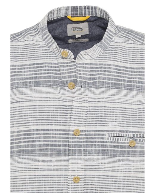 Camel Active Kurzarmhemd Stand Up in Gray für Herren
