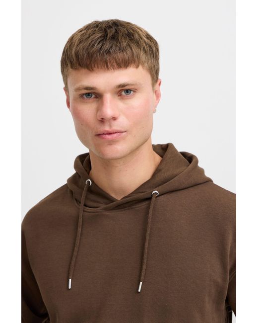 Solid SDLenz Schlichter Kapuzenpullover in Brown für Herren