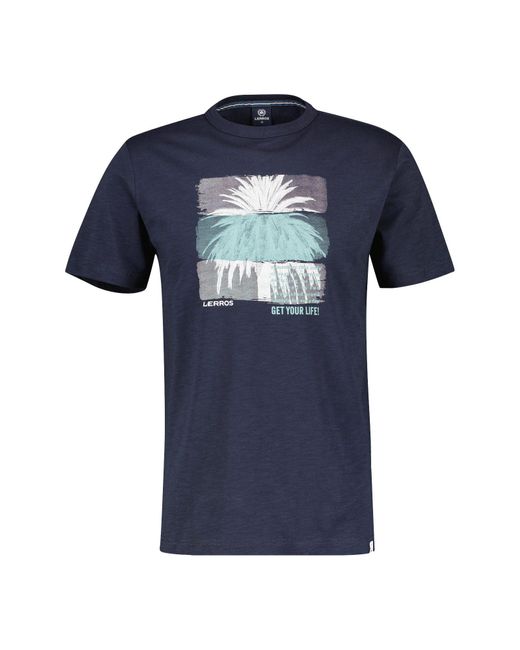 Lerros T-Shirt mit Fotoprint in Blue für Herren