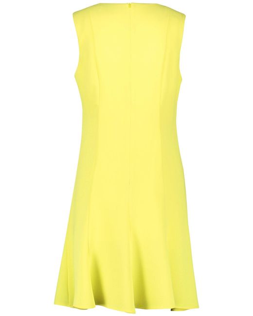 Taifun Yellow Minikleid Figurbetontes Kleid mit Godet-Silhouette