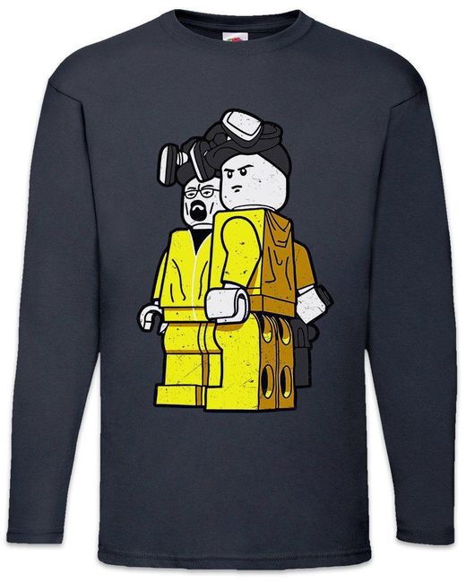 Urban Backwoods Langarmshirt The Toy Cooks Langarm T-Shirt Breaking Walter Ehrmantraut Let's Cook in Blue für Herren