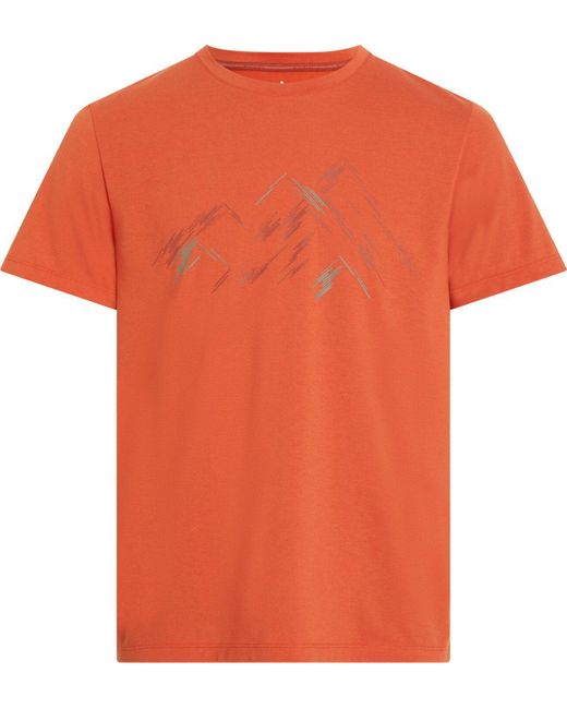 McKinley He.-T-Shirt Galla M RED RUST in Orange für Herren